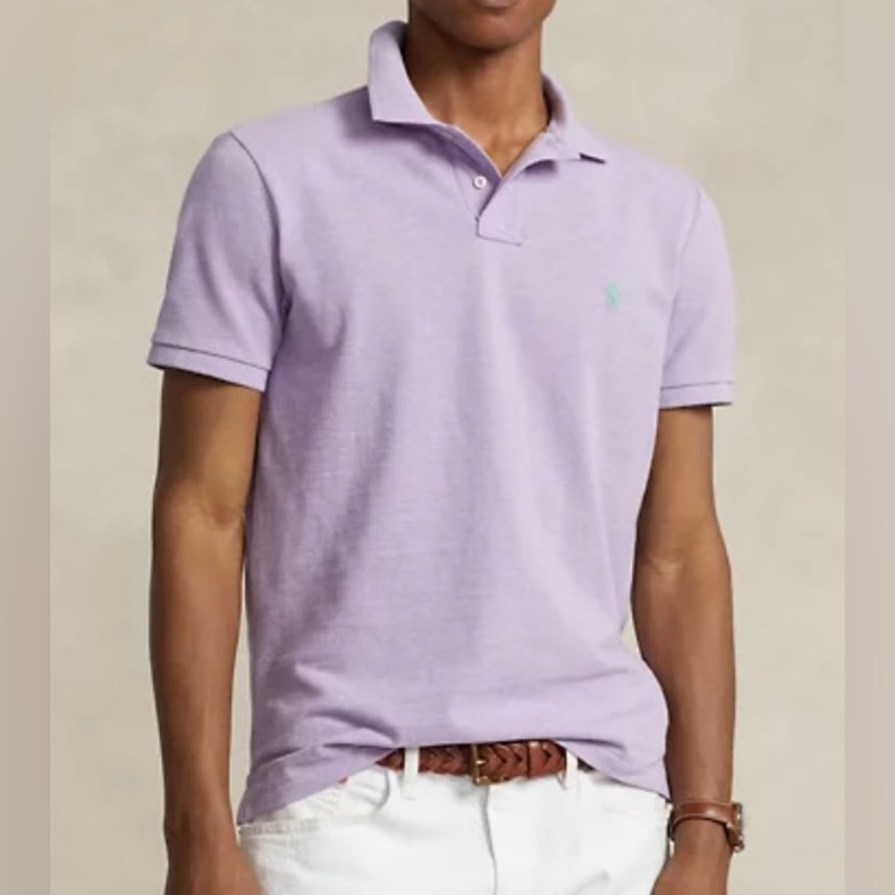 Polo by Ralph Lauren Men’s Sz XL Pastel Purple Iconic Mesh Polo Shirt‎